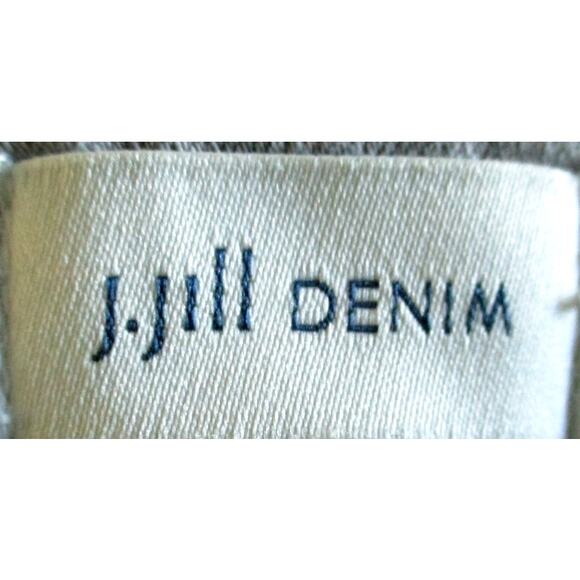 J. Jill Denim Women's Authentic Fit Mid Rise Slim Ankle  Beige Jeans Size 12 - Picture 7 of 10